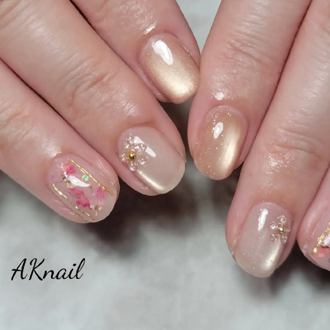 ネイル ハンドネイル ネイル&巻き爪サロン 　AKnailのネイルデザイン