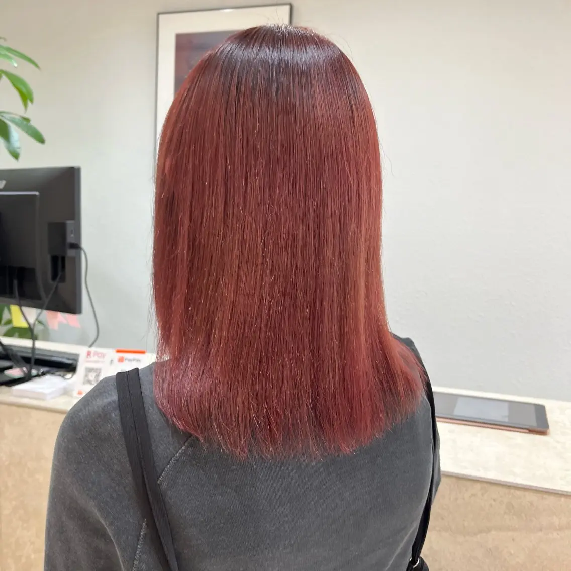 セミロング ヘアカラー 🫧透明感カラー🫧 大橋美優のヘアスタイル