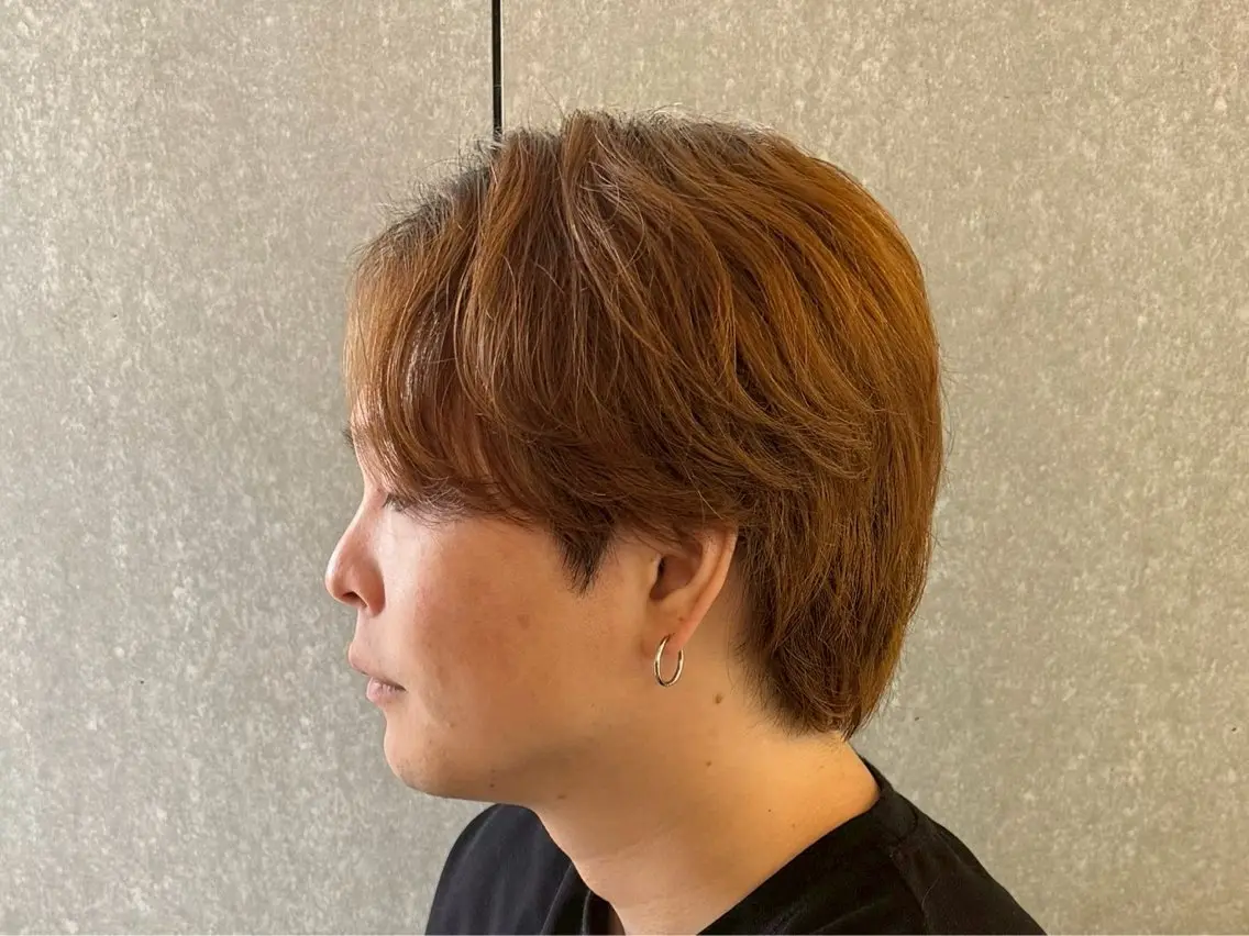 ショート カラー パーマ メンズ 朝ラクパーマ 【SENA】のヘアスタイル