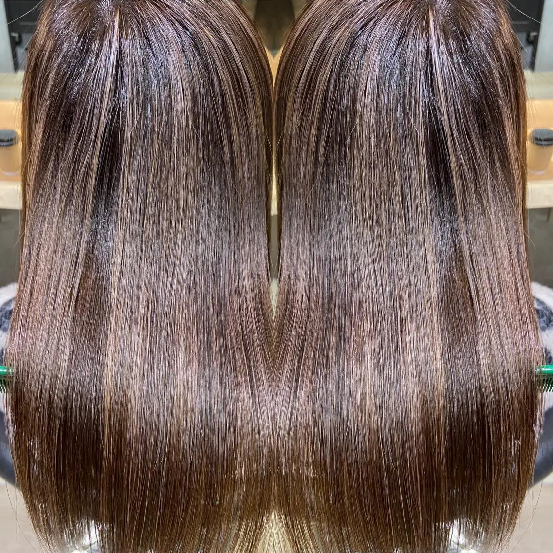 ロング ハイライト 髪質改善 カット トリートメント ツバサ 髪質改善のヘアスタイル