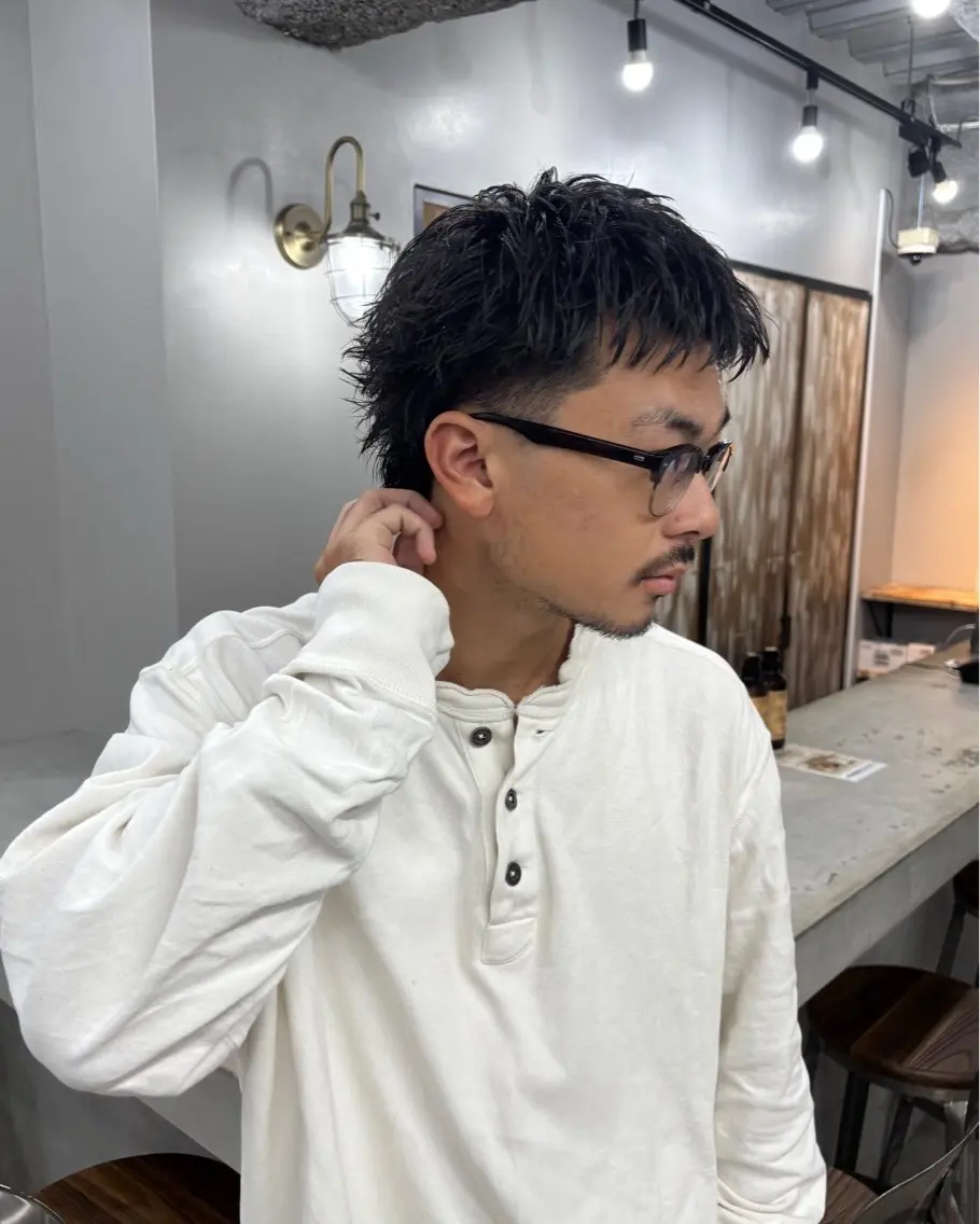 ショート カラー メンズ マレットヘア カット ヘアカラー 💈メンズ特化💈 テッペイのヘアスタイル