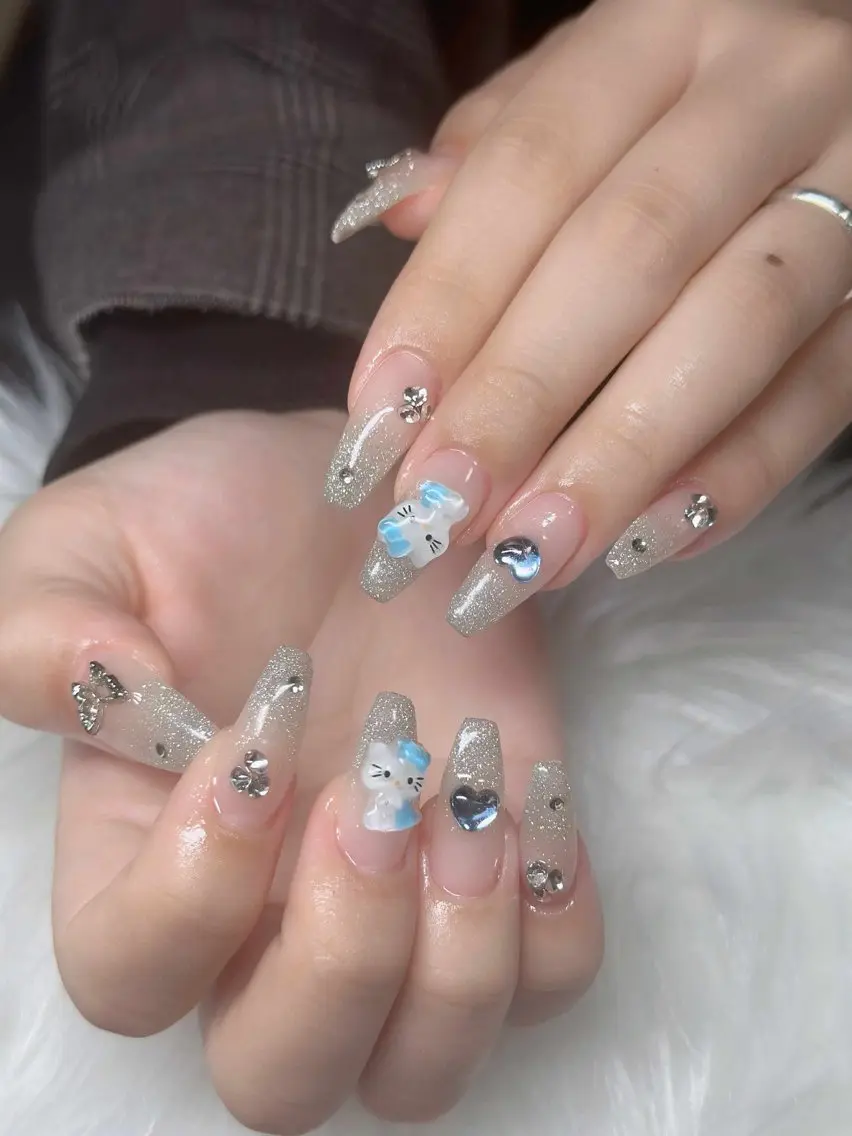 ネイル フレンチネイル ジェルネイル ハロウィン キラキラネイル 韓国ネイル ハンドネイル H.baby Nail Salonのネイルデザイン