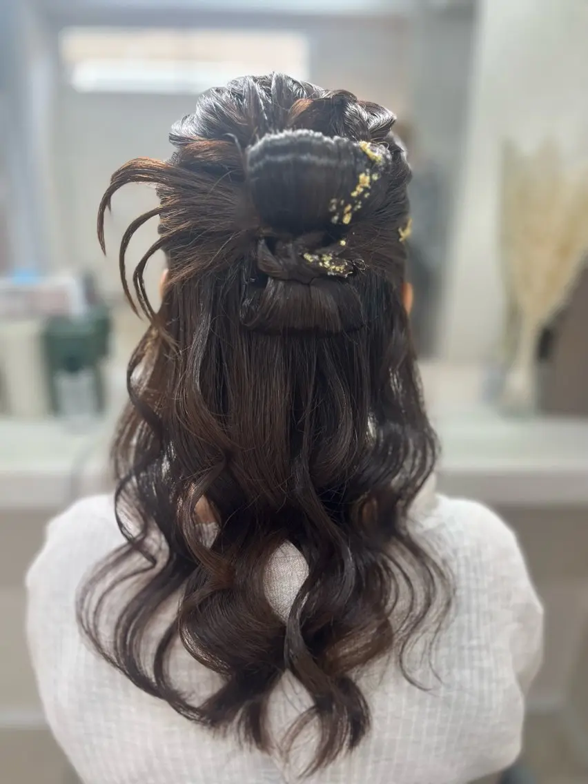 🌟クリエイティブヘアセット🌟《韓国風カチモリ、ツイン》の写真