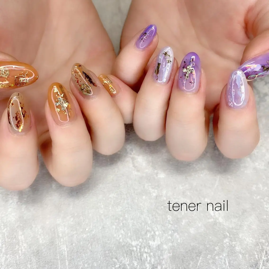 ネイル ハロウィン ニュアンスネイル テネルネイル tener nailのネイルデザイン