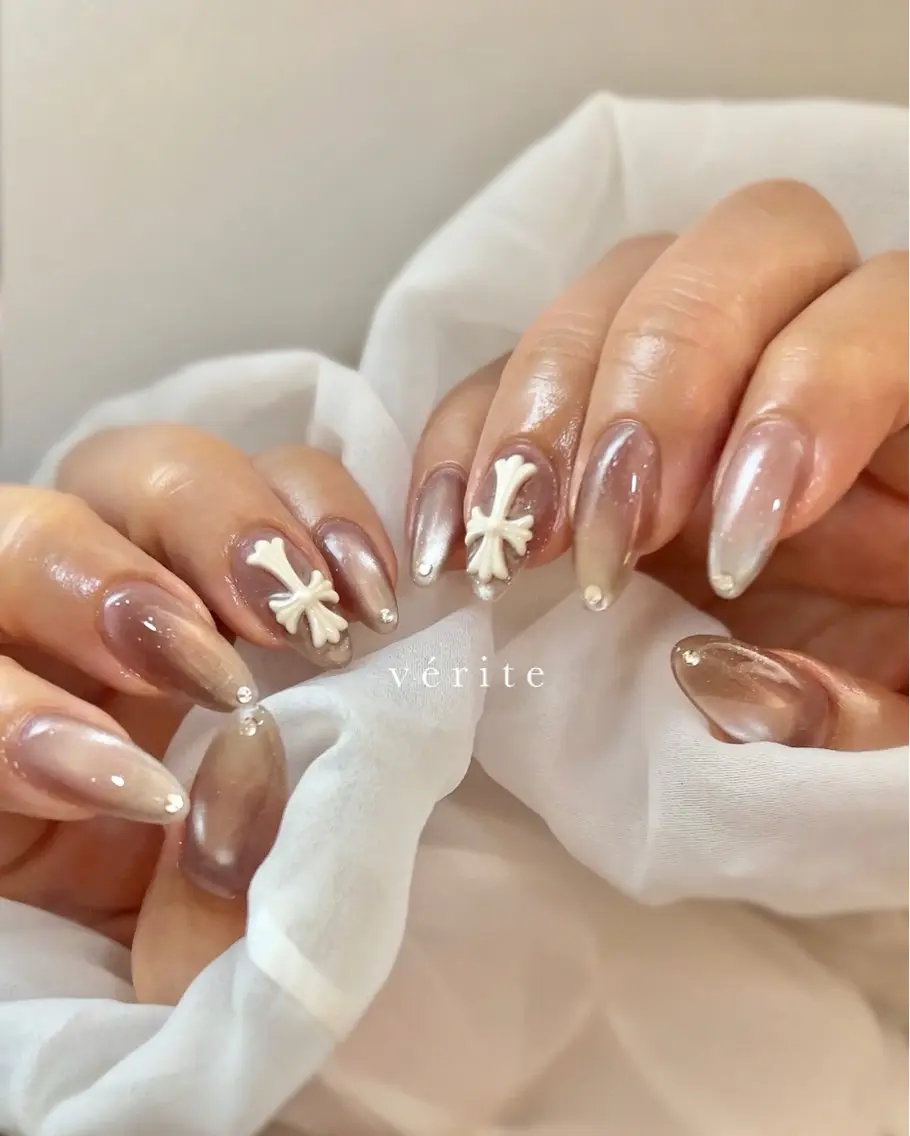 ネイル ストーンネイル ハンドネイル vérite nailのネイルデザイン