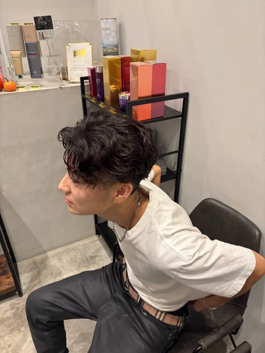 メンズパーマ🌀⭐️カット付✂️5/21 19:30～の写真