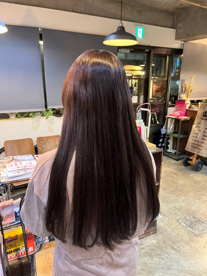 ロング カラー ヘアカラー 松原 樹里のヘアスタイル