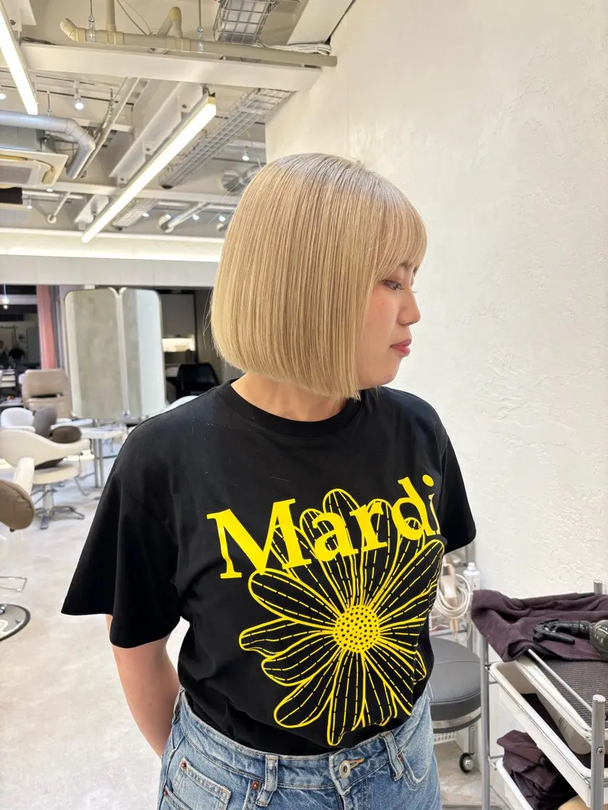 ショート カラー カット ヘアカラー トリートメント ヘアセット 怪我のため6月末 復帰予定田中瑞希🍃のヘアスタイル