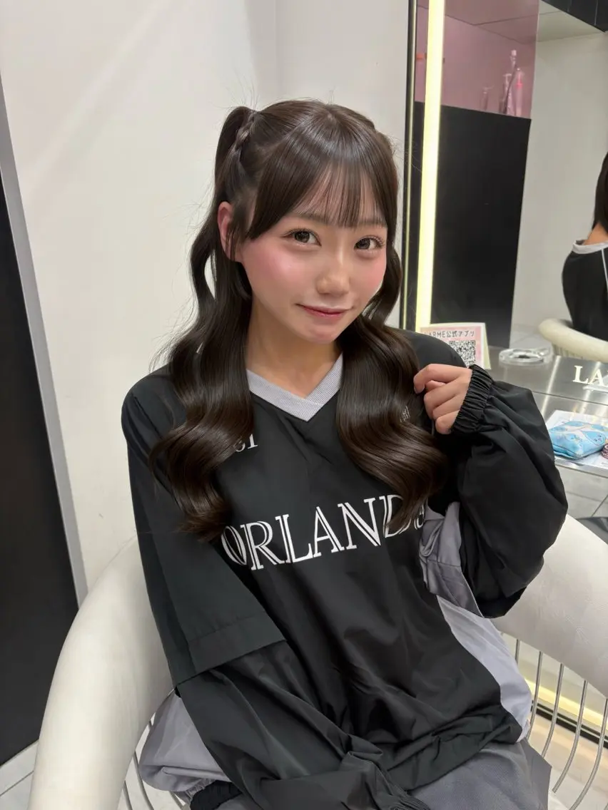 セミロング カット トリートメント ヘアセット 新宿/韓国ヘア 中明度カラー/かやのヘアスタイル