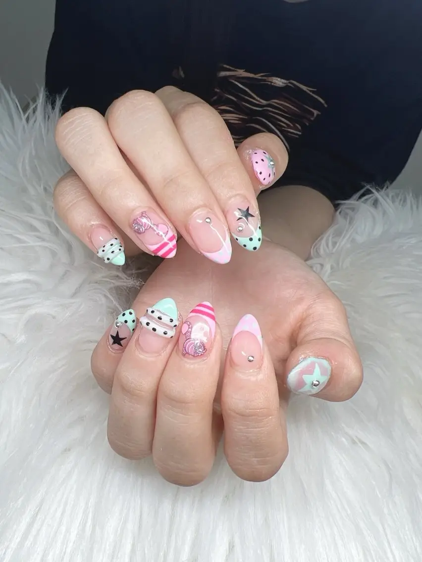 ネイル ハンドネイル Lee Nails チップ長さだし専門店のネイルデザイン