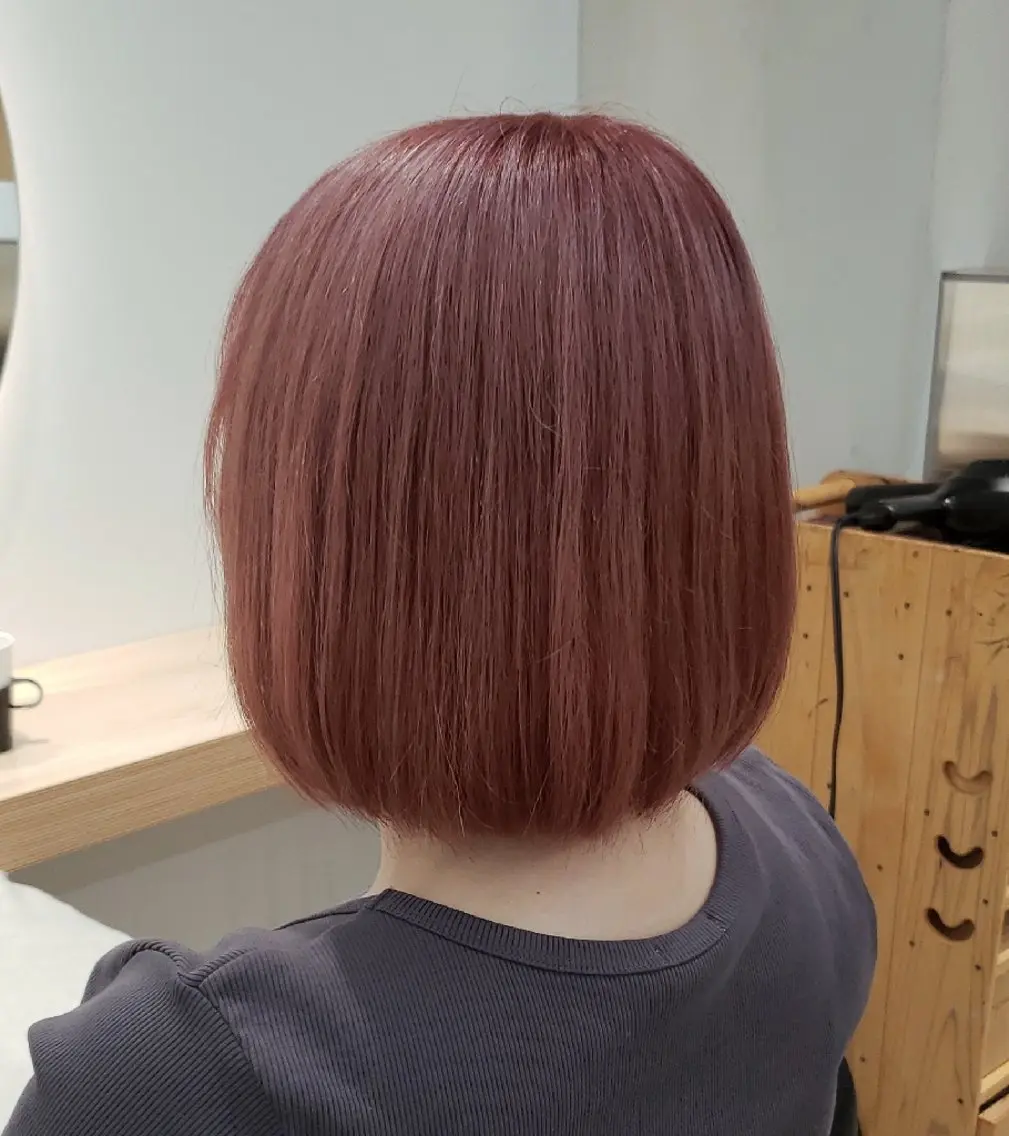 ミディアム カット ヘアカラー トリートメント 透明感カラー×髪質改 善✨️町田築✨️のヘアスタイル