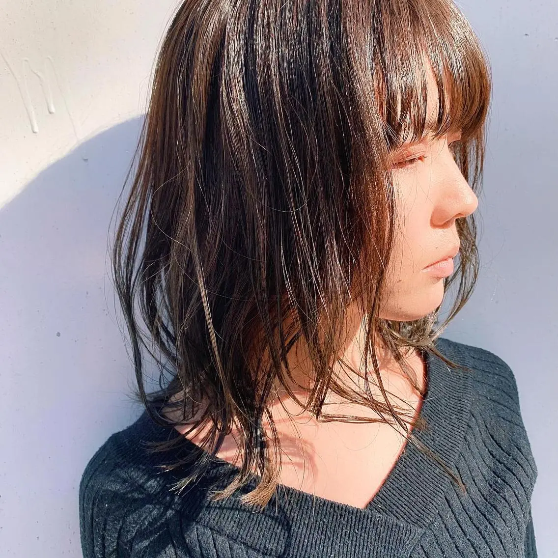 ミディアム カラー 中川 竜誠のヘアスタイル
