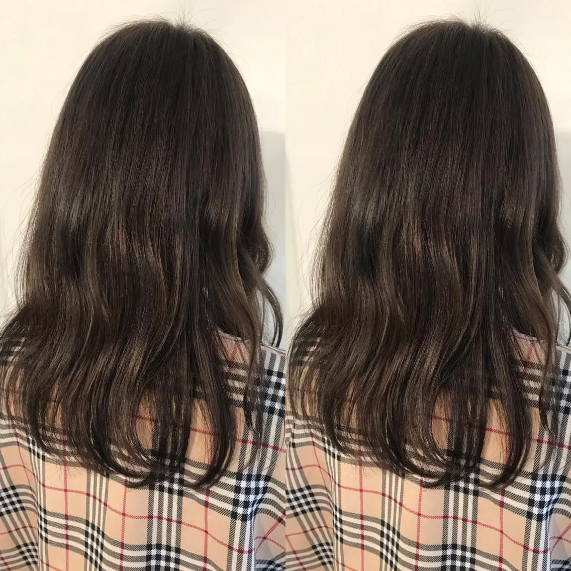 セミロング カラー ヘアカラー トリートメント 小栗 麻衣のヘアスタイル
