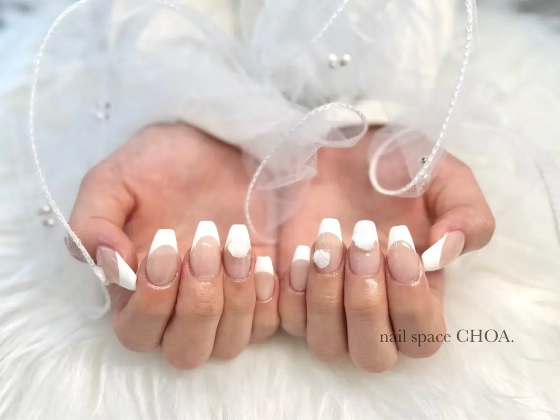 ネイル フレンチネイル nail space choa.のネイルデザイン