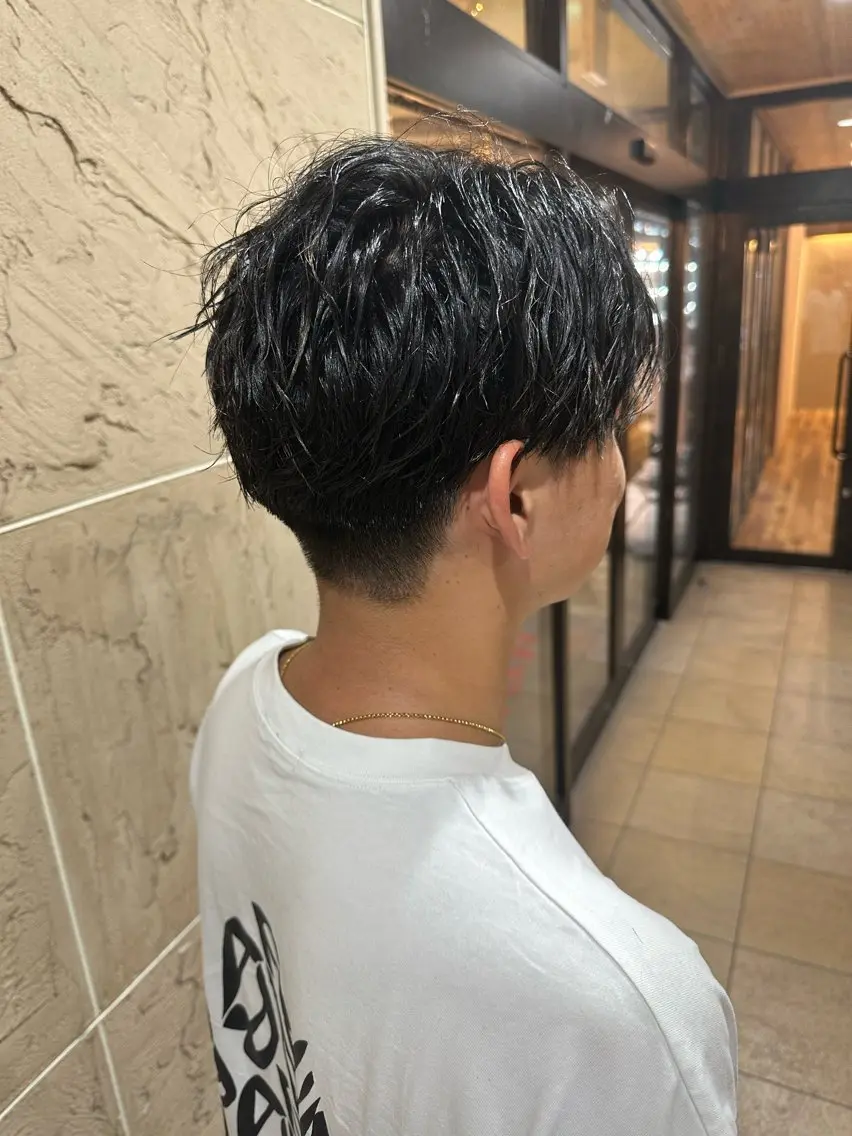 ショート メンズ メンズパーマ 溜一太/似合わせ/ メンズカットのヘアスタイル