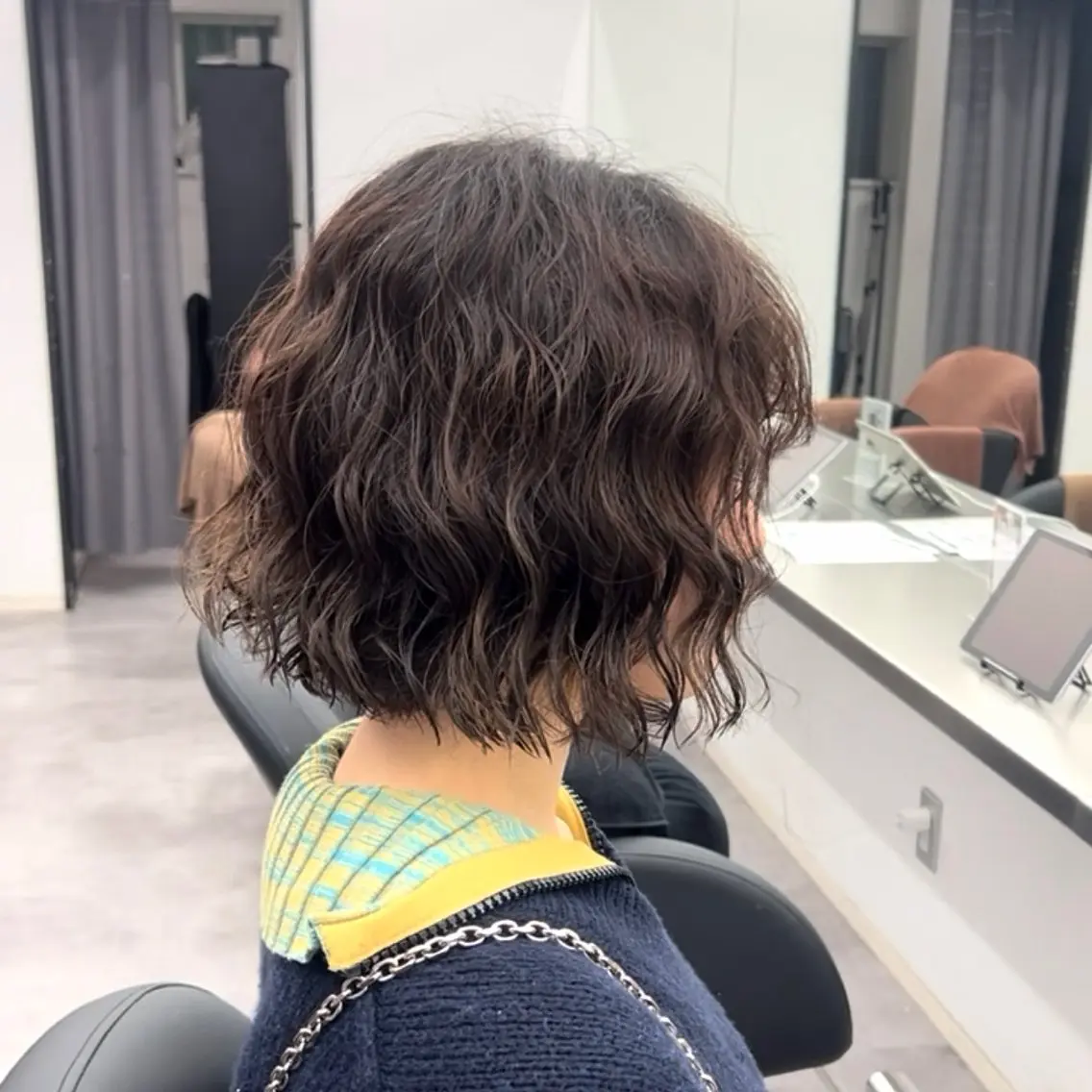 ミディアム パーマ ミディアムパーマ ボブ カット パーマ トリートメント 💎【レイヤー職人】 星翔輝💎のヘアスタイル