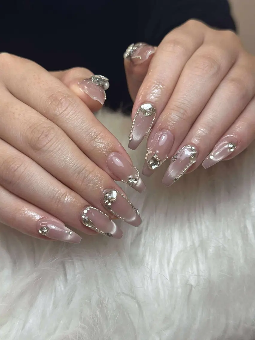 ネイル アートネイル 成人式 ジェルネイル ニュアンスネイル 夏ネイル ハンドネイル Jenn Nail Salonのネイルデザイン