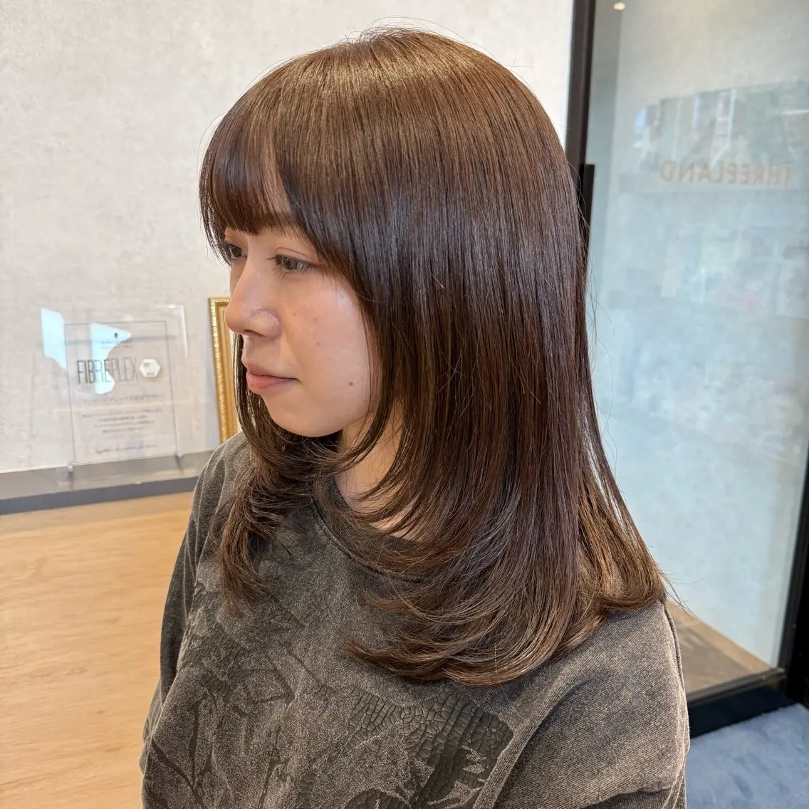 ミディアム 砂川朱音⌇鶴見区横堤 ⌇抜け感ヘア⌇韓国風のヘアスタイル