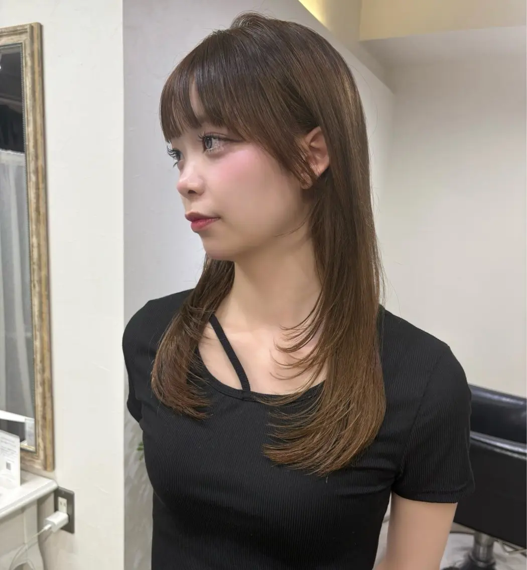 ミディアム り せのヘアスタイル