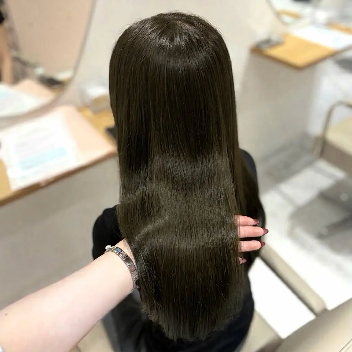 ロング カラー 透明感カラー ヘアカラー 透明感/艶カラー 💘Hanaのヘアスタイル