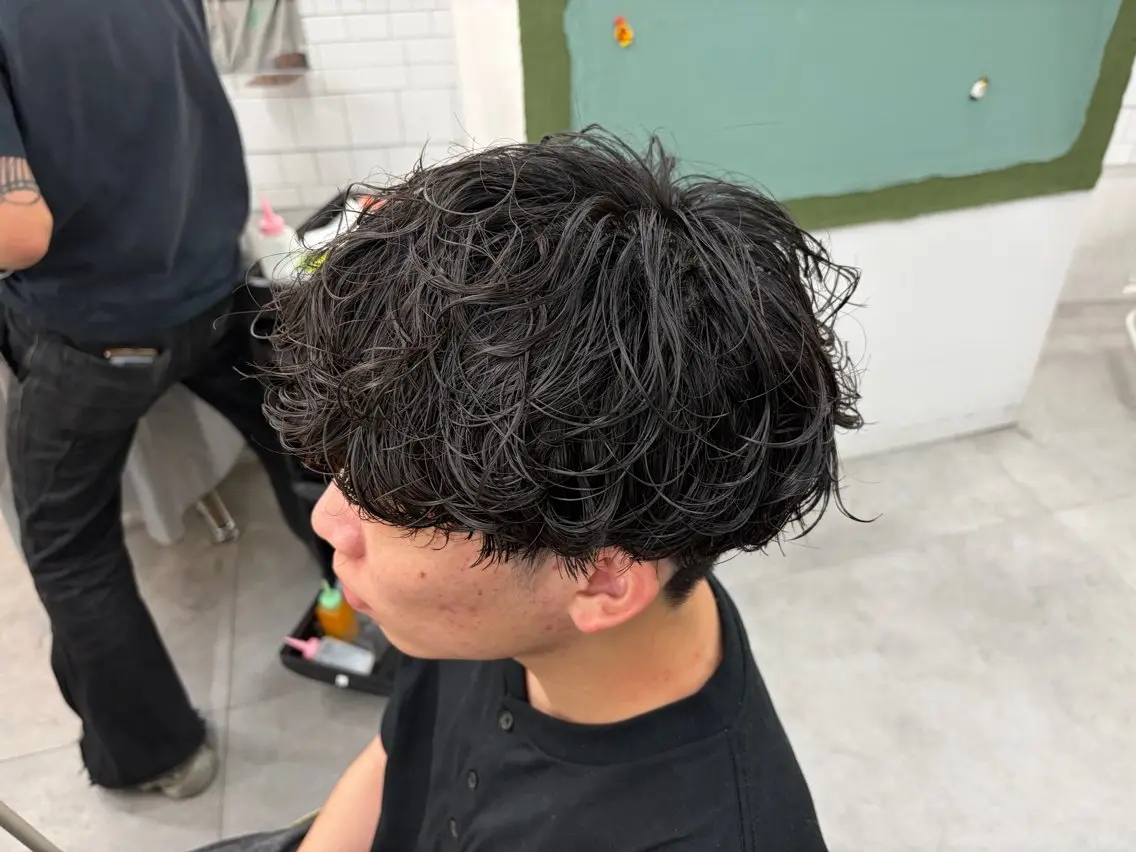ショート パーマ カット パーマ メンズパーマ外屋敷 航のヘアスタイル