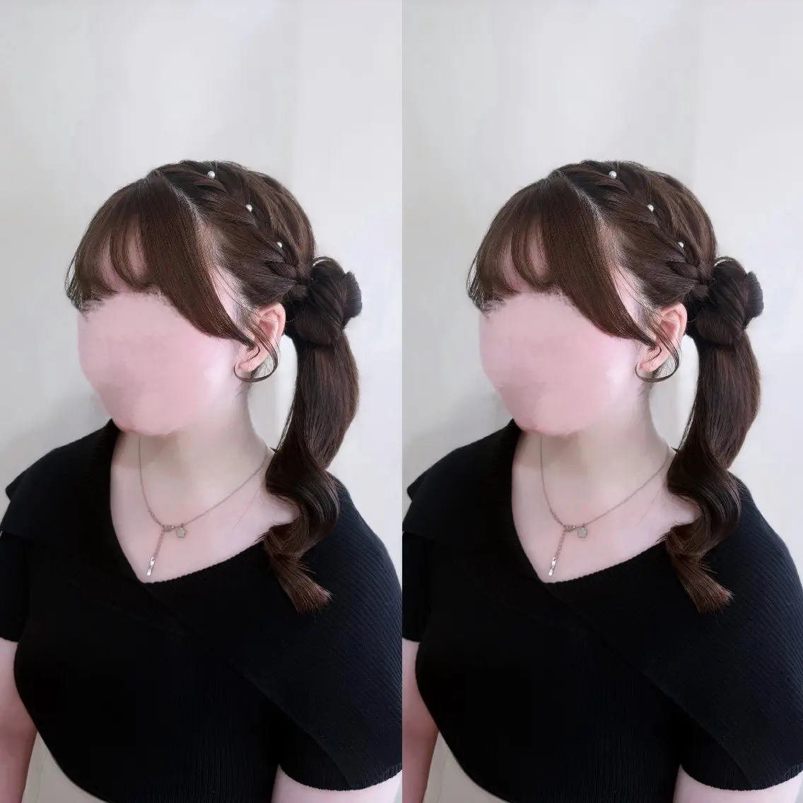 セミロング ヘアセット 🎀艶カラー/ヘアメ しおり🎀のヘアスタイル
