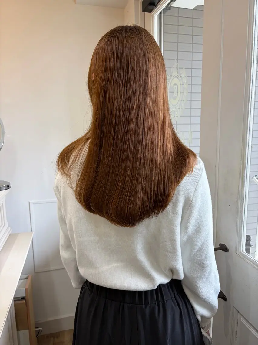 ロング カット ヘアカラー mio♡ベージュ特化 🎀透明感カラーのヘアスタイル