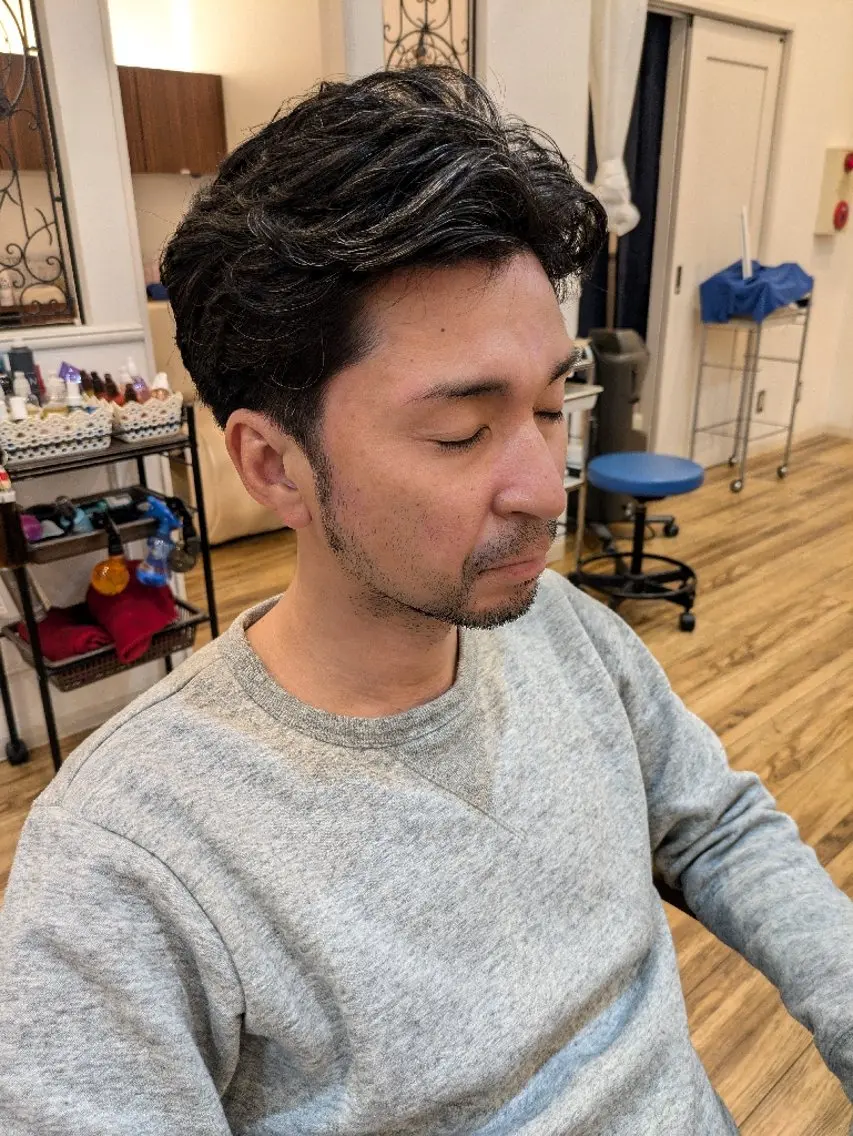 メンズ メンズパーマ カット 【泉中央】CLASS 中村のマツエク・マツパデザイン