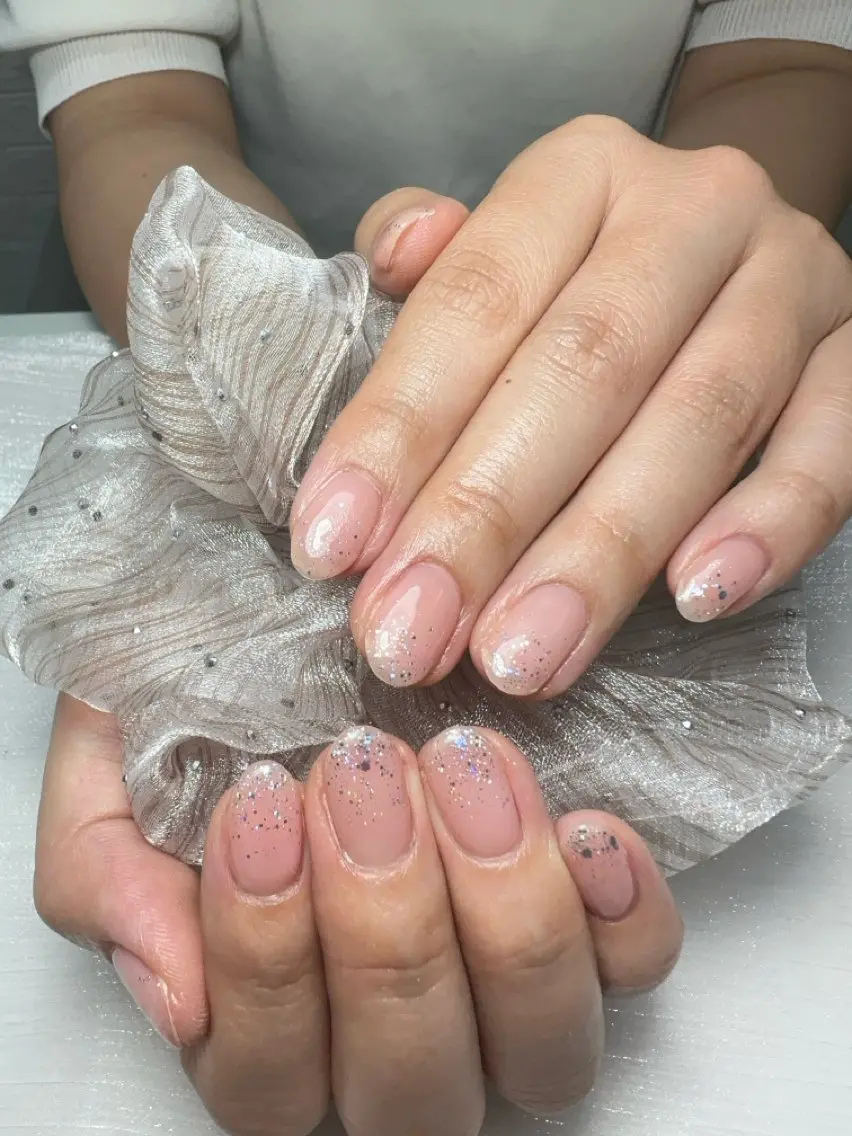 ネイル アートネイル ガーリー キラキラネイル 韓国ネイル マグネットネイル ハンドネイル Minami Nailsのネイルデザイン