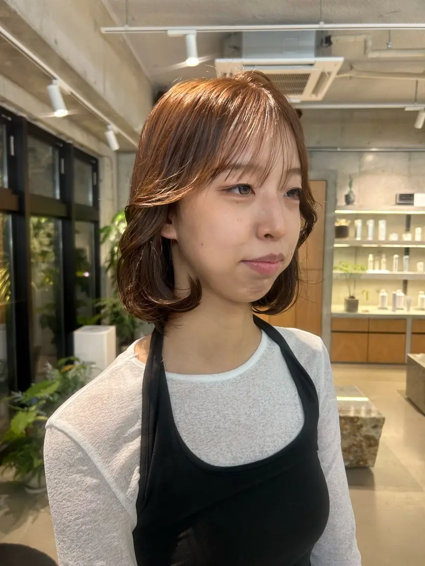 カラー ヘアカラー 岡田 舞綺のヘアスタイル