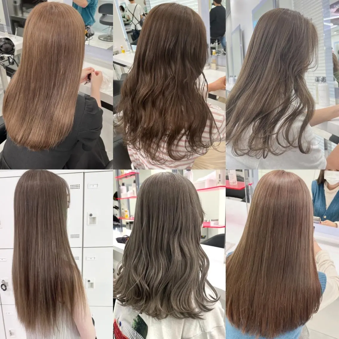 カラー ブリーチ 透明感カラー ダブルカラー ブリーチなしカラー ヘアカラー 似合わせ💗骨格矯正 💗透明感カラー💗のヘアスタイル