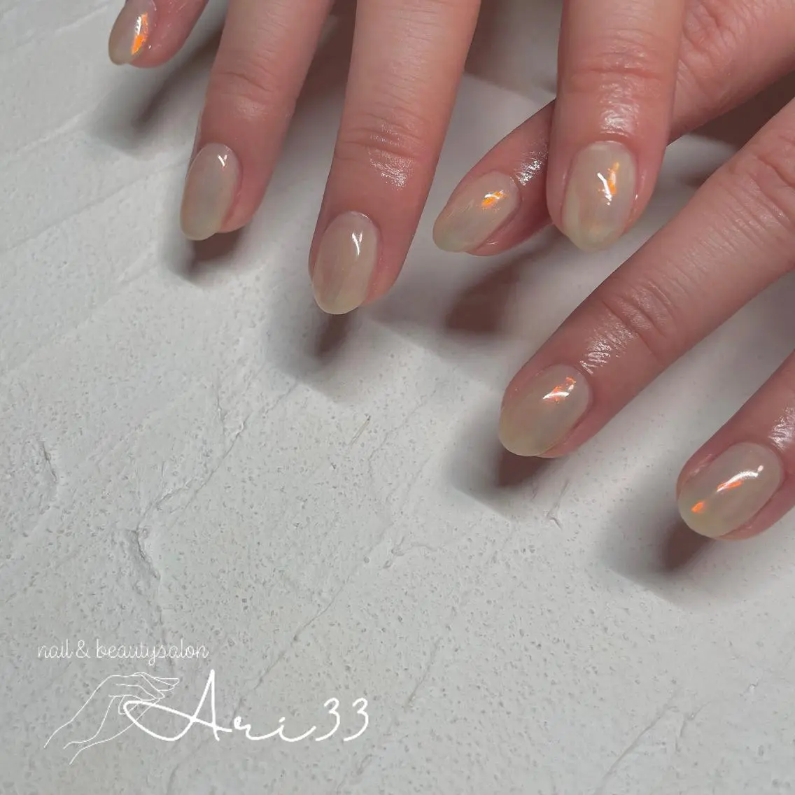 ネイル ワンカラーネイル プライベートサロン Ari33nailのネイルデザイン