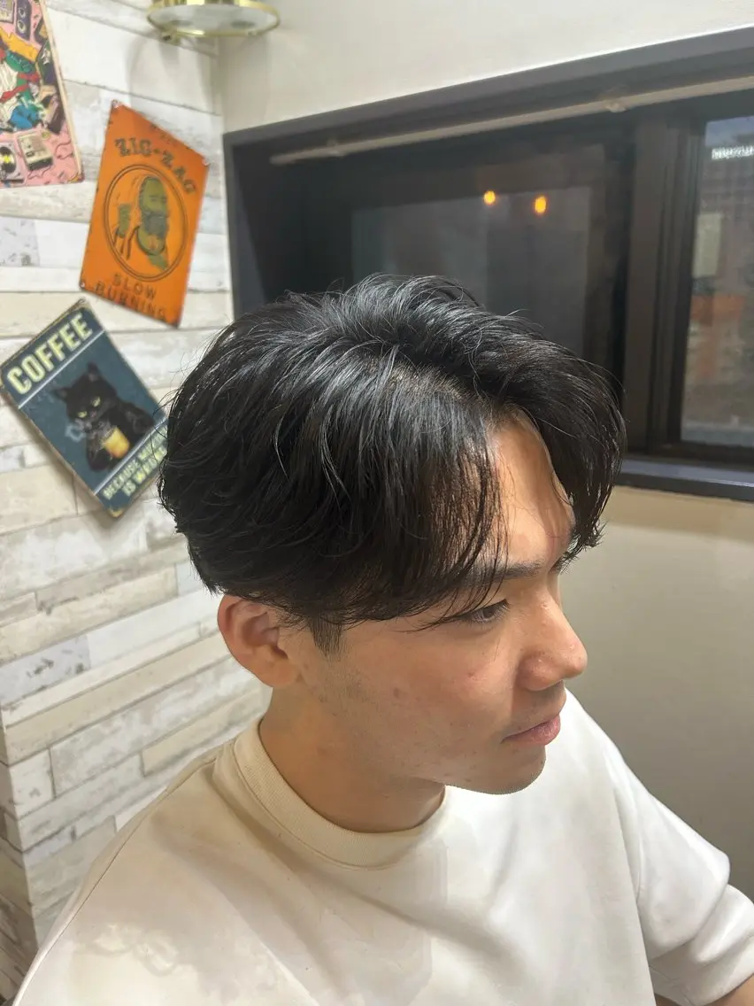ショート パーマ メンズ カット パーマ HRK1st RYOKIのヘアスタイル