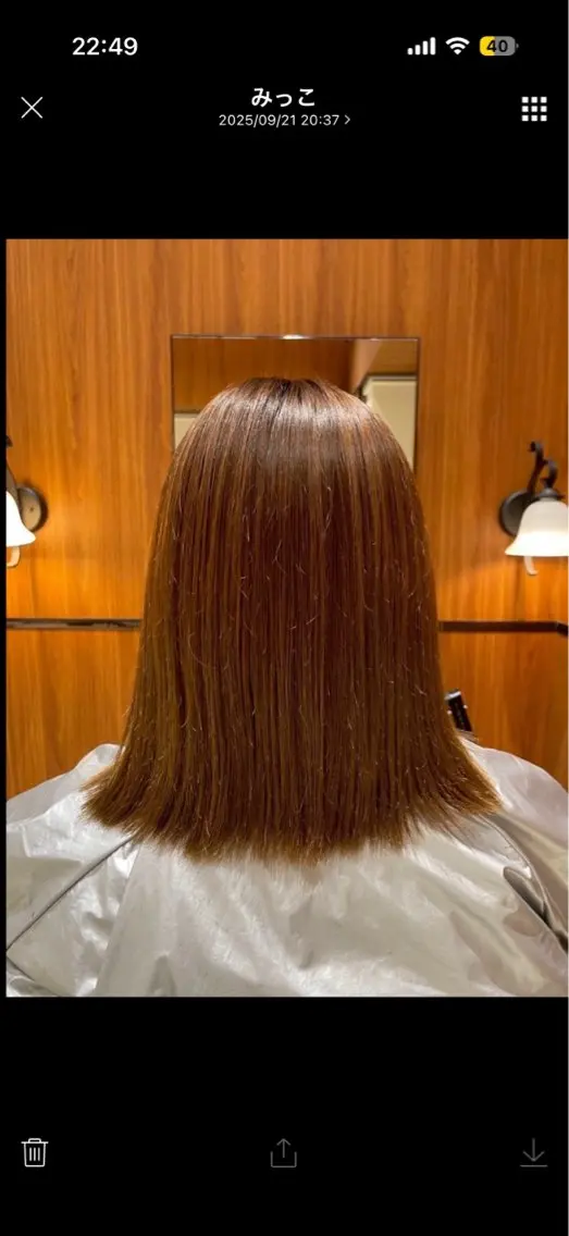 ミディアム 辻屋 涼香のヘアスタイル