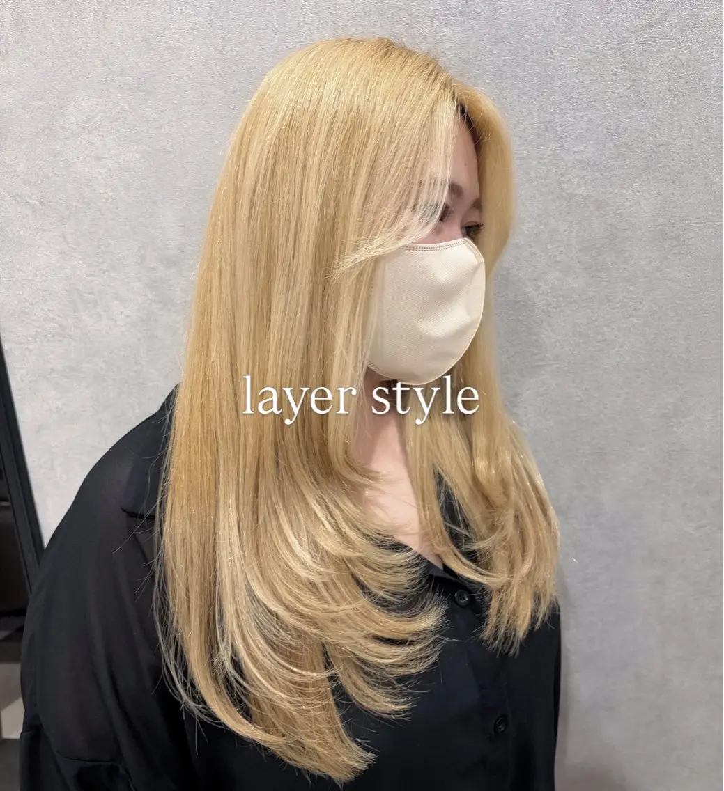 ロング レイヤーカット カット ヘアカラー 🌺レイヤー/ブリー チ艶カラー🌺NOAのヘアスタイル