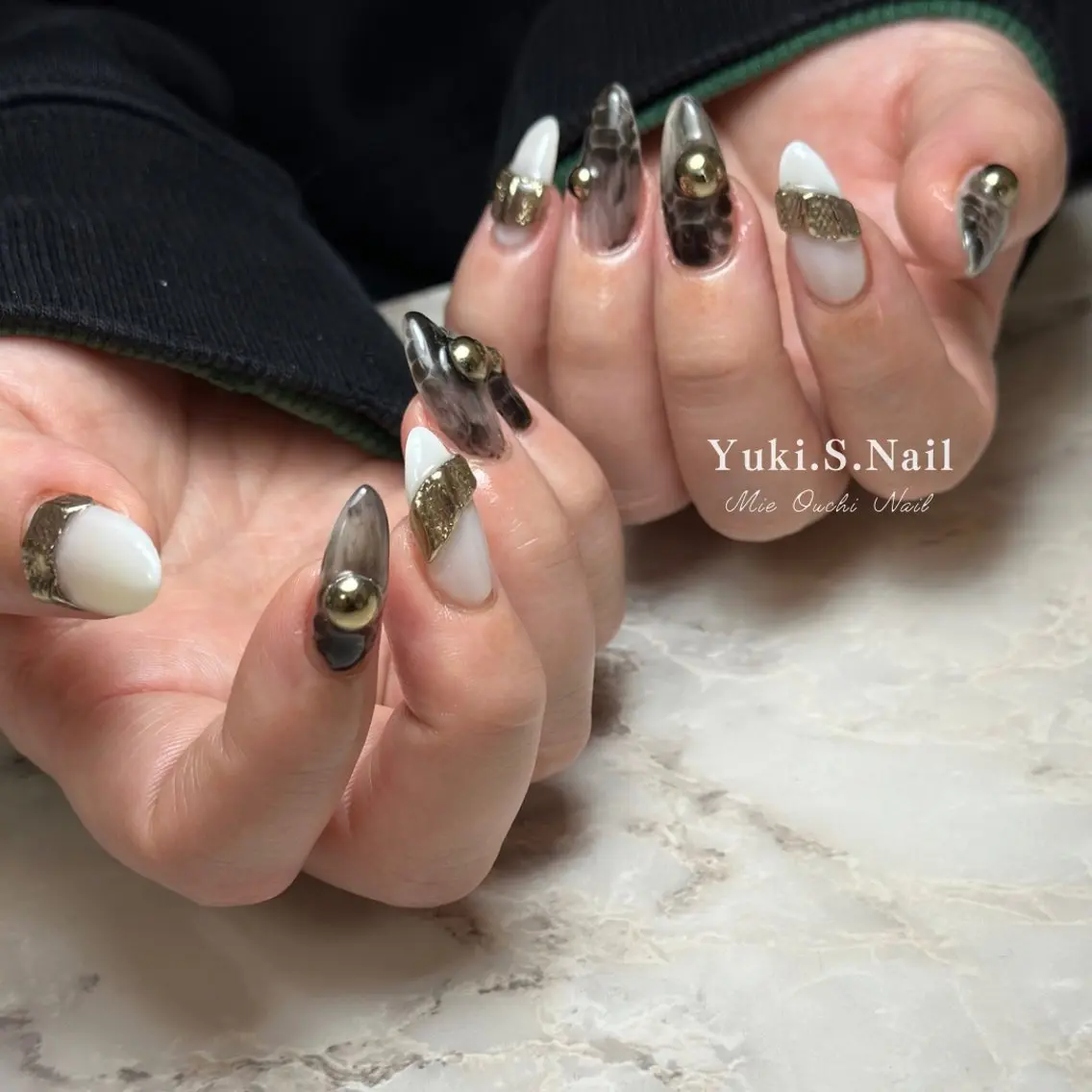 ロング ハンドネイル Yuki S.Nailのネイルデザイン