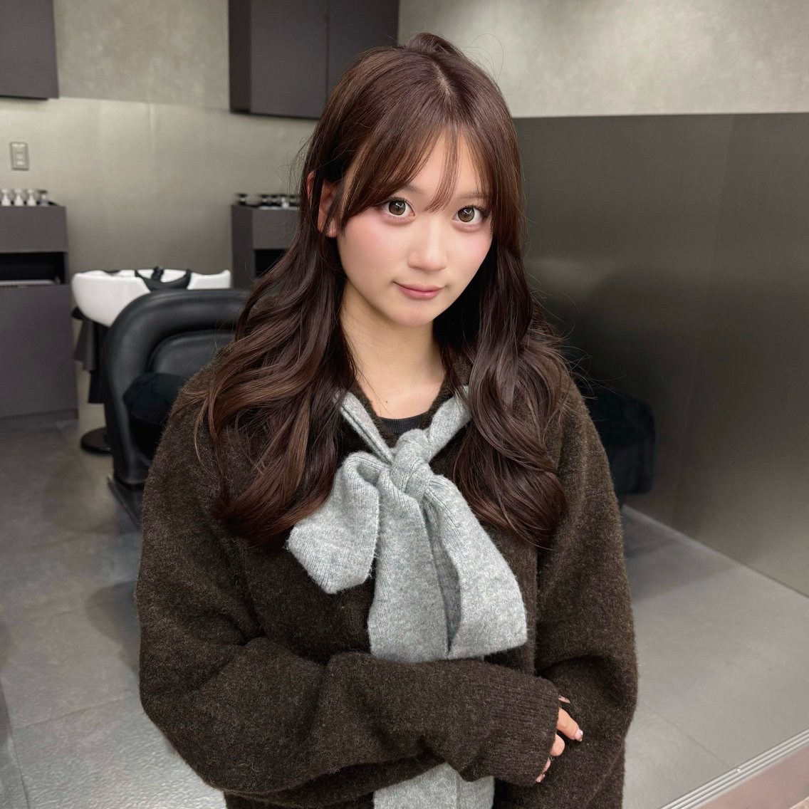 ロング カット ヘアカラー 韓国特化🇰🇷千葉 /レイヤーカット竜生のヘアスタイル