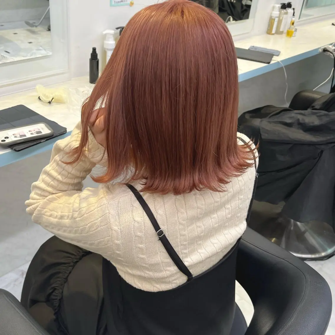 ミディアム カラー ヘアアレンジ 愛されカラー🩷 はるなのヘアスタイル