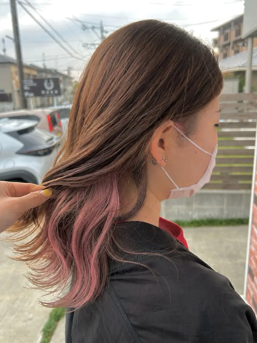 カット+インナーデザインカラー💓の写真