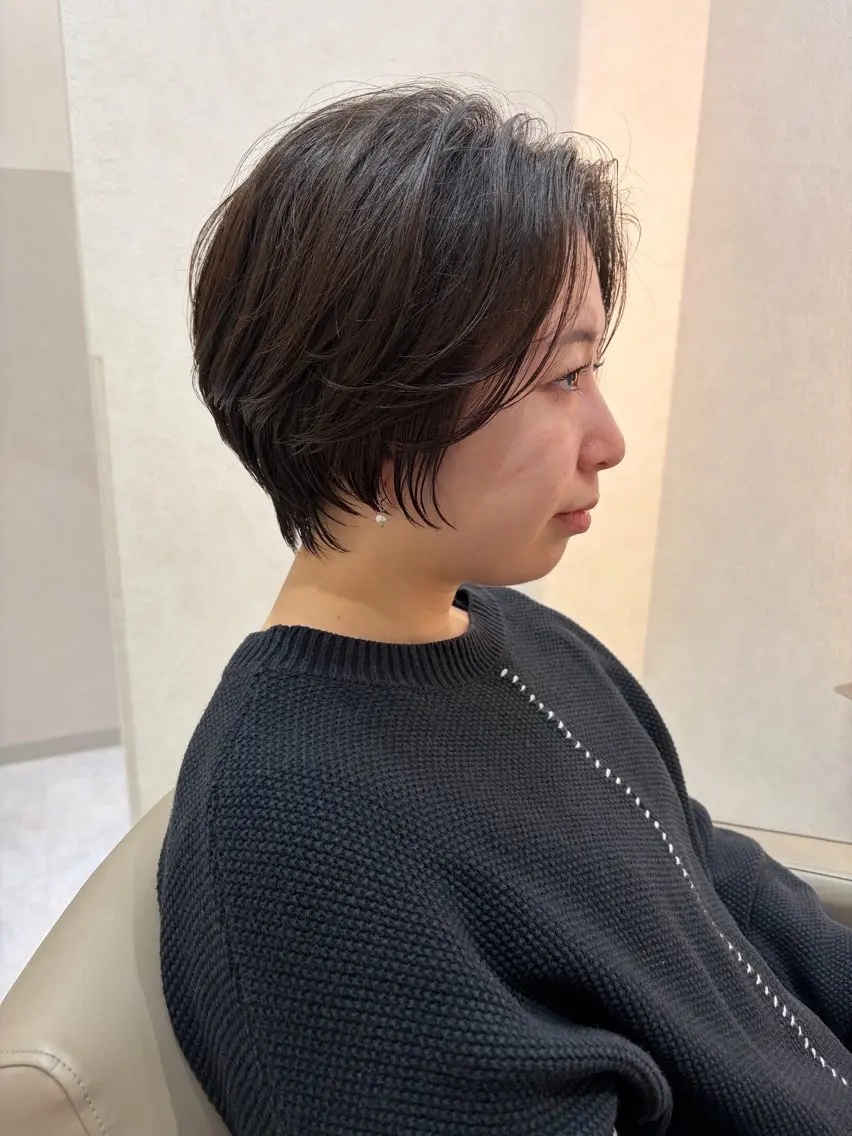 ショート ショートヘア Fujimaki Amiのヘアスタイル