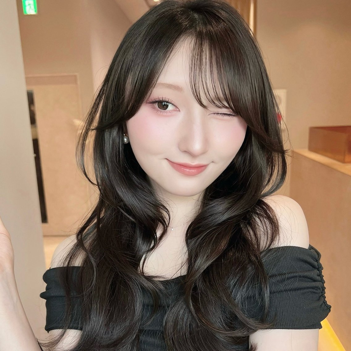 ロング カラー カット ヘアカラー トリートメント レイヤー/髪質改善 Lond ambreのヘアスタイル