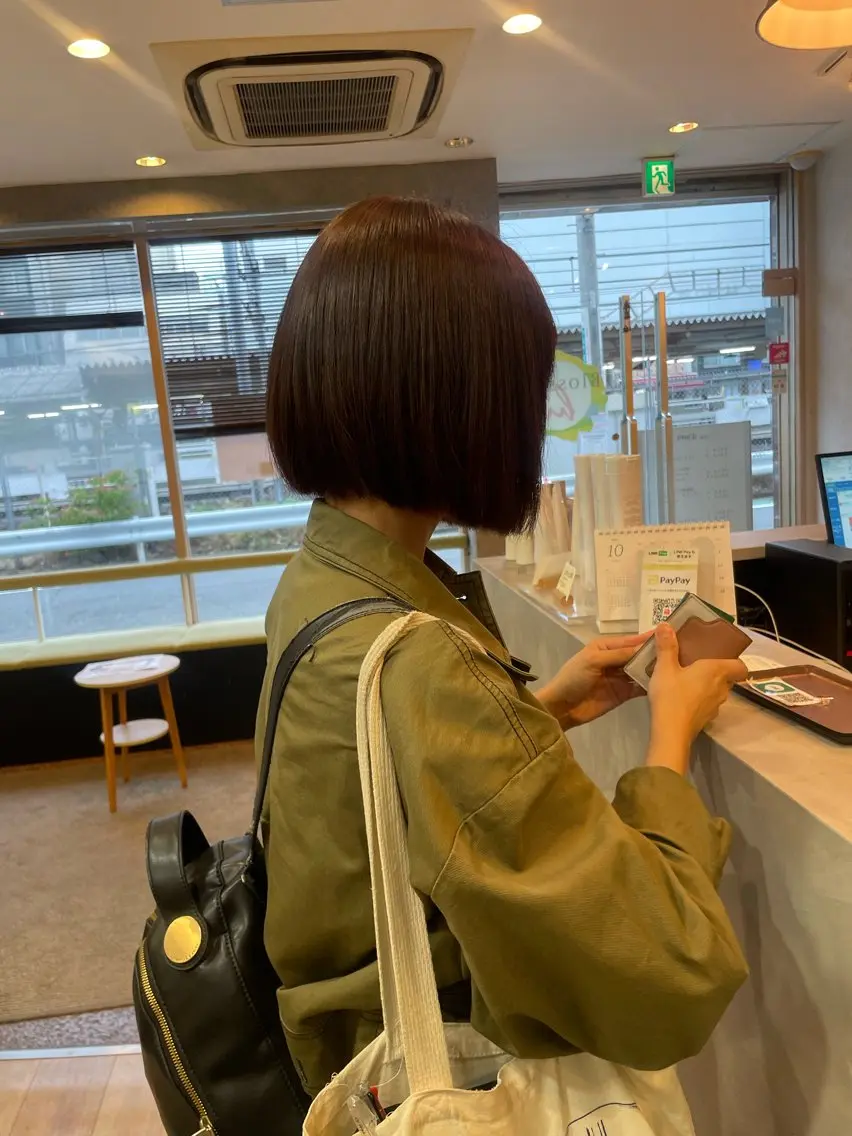 ショート カラー ブラウンカラー 透明感カラー ナチュラルブラウン 髪質改善/Bloss om🌷高橋沙衣のヘアスタイル
