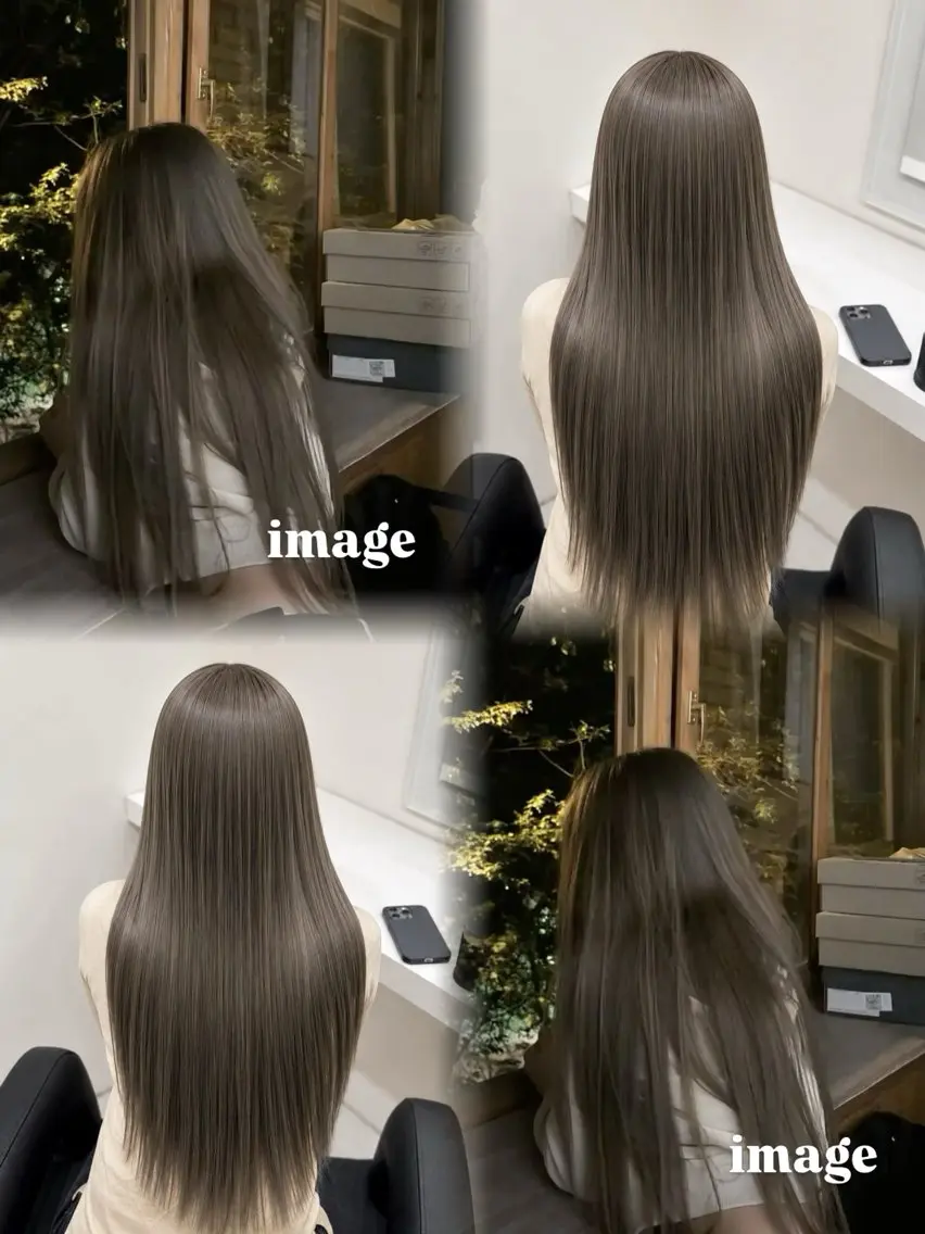 ロング カラー カット ヘアカラー 🤍韓国大人っぽ ベージュMAI🤍のヘアスタイル