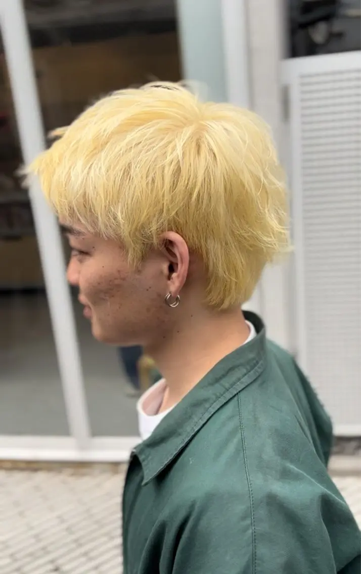 スパイーショート+ブリーチ抜きっぱなしの写真