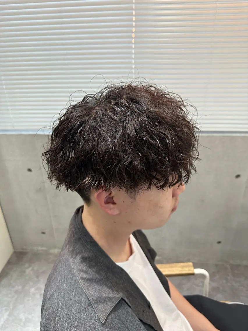 パーマ メンズ カット パーマ 💎メンズカット ／フェザー／細野💎のヘアスタイル