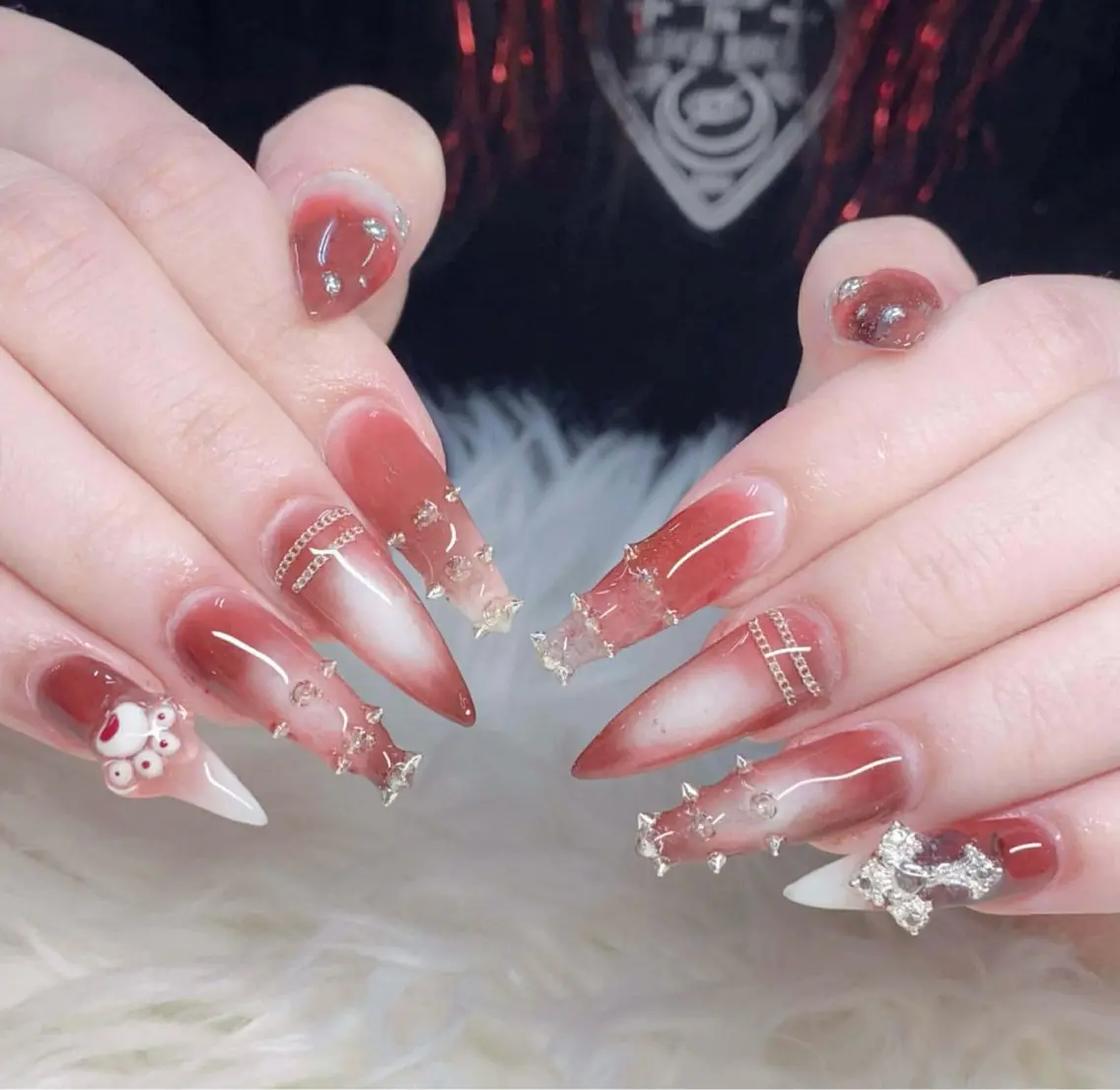 ネイル フレンチネイル グラデーション 韓国ネイル マグネットネイル ニュアンスネイル ハンドネイル ハンドケア Hara Nail 【持ち込みOK】のネイルデザイン