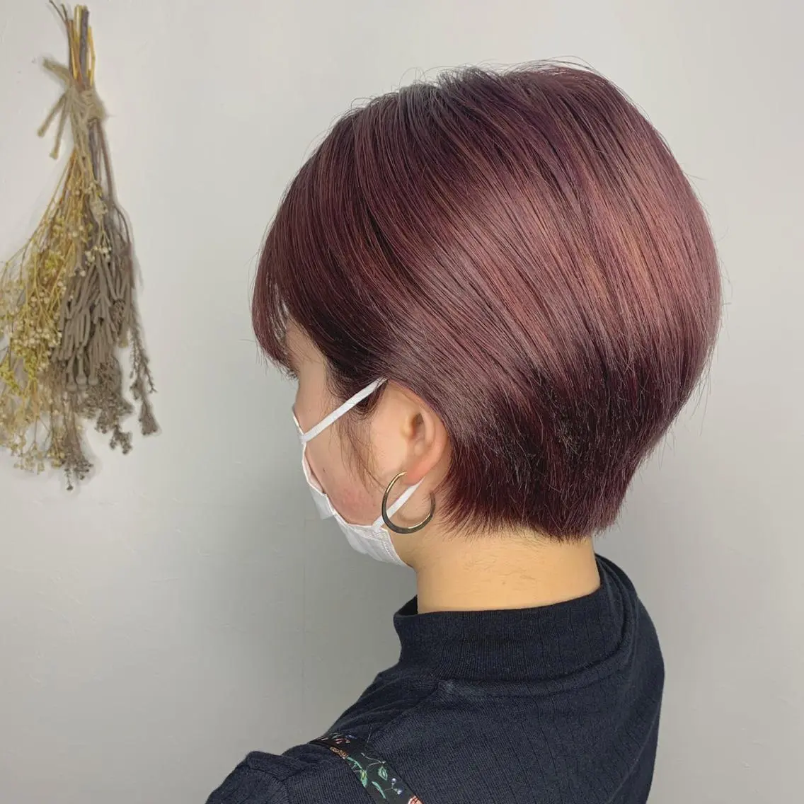 ショート パープルカラー カット ヘアカラー トリートメント 🍑はらだ なつき🍑のヘアスタイル