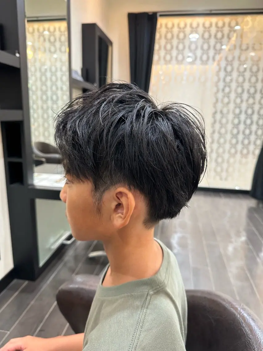 メンズ ナチュラルヘア 神田一瑳のヘアスタイル