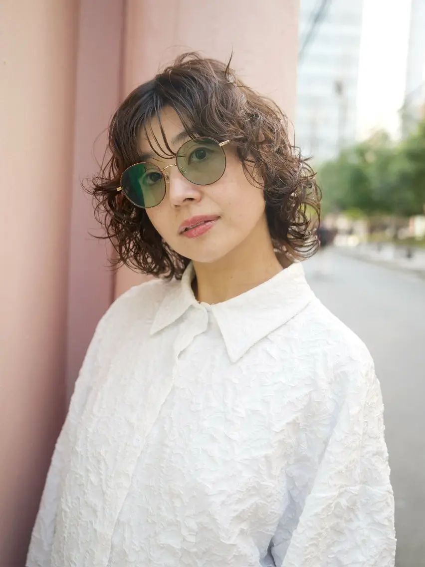ミディアム 渡邉 真生のヘアスタイル
