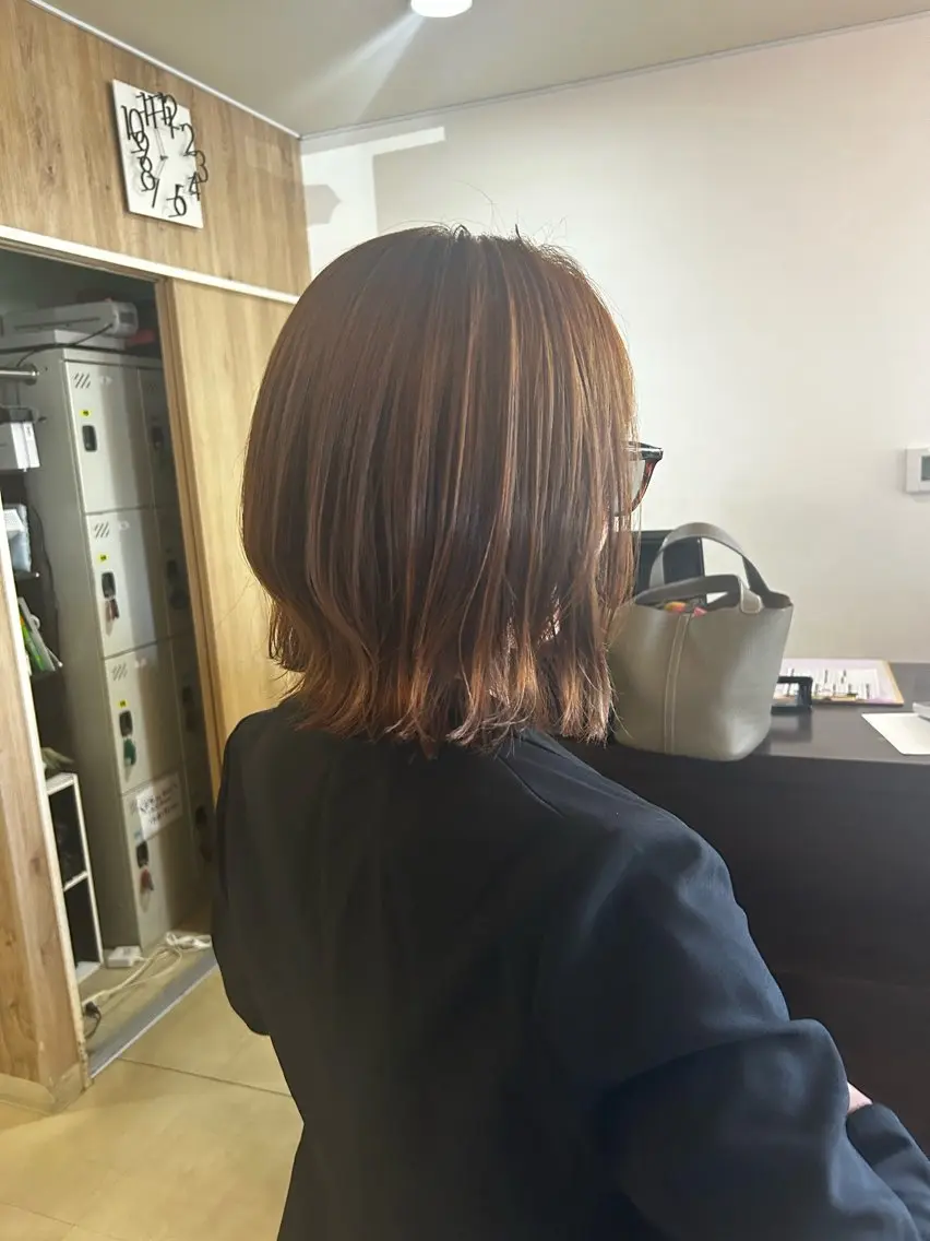 カラー ベージュカラー ブラウンカラー ブラウンベージュ 透明感カラー 末廣 結音のヘアスタイル